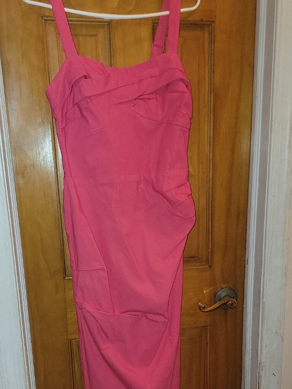 Vixen Hot Pink Jaw Breaker Wiggle Dress Sz M - Picture 2 of 7